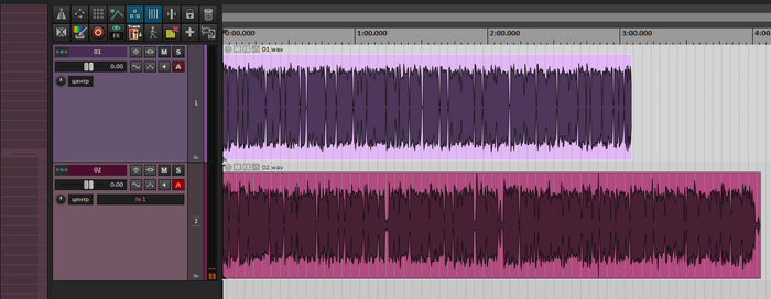 Редактирование аудио в Reaper и в Adobe Audition