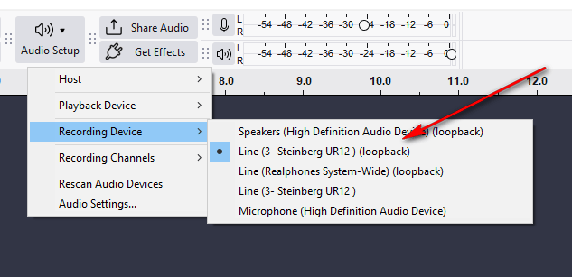 Как записать системный звук с помощью Audacity