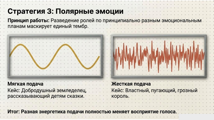 Озвучивание одним голосом несколько персонажей